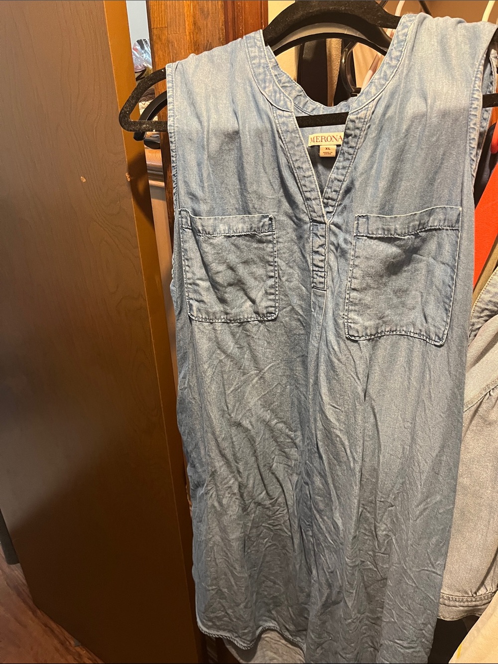 Merona Light Chambray Sleeveless Tunic Dress